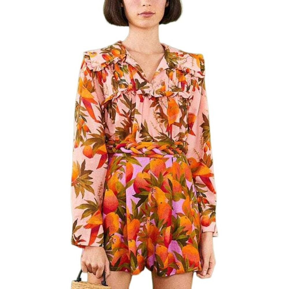 Farm Rio Womens  Mango Trees Blouse